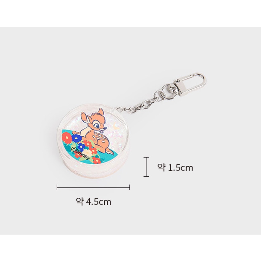 Móc Khóa Quả Cầu Nước Bambi 2 Loại DAISO KOREA