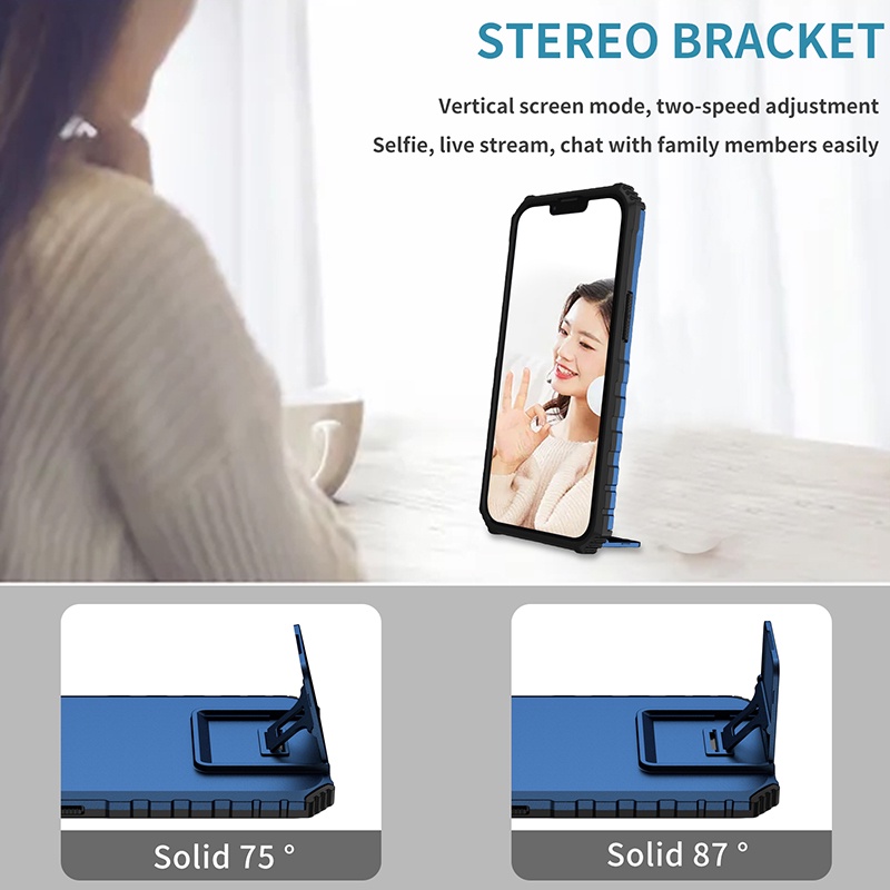 Ốp Điện Thoại Chống Sốc Có Ngăn Đựng Thẻ Cho iPhone 12 11 Pro X XR XS Max