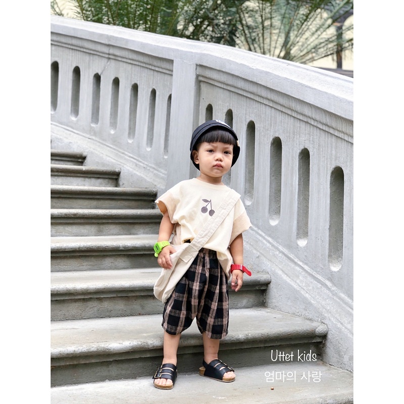 QUẦN NGỐ CARO  HÀN QUỐC 1129 DÀNH CHO BÉ GÁI VÀ BÉ TRAI SIZE 80 ĐẾN 120