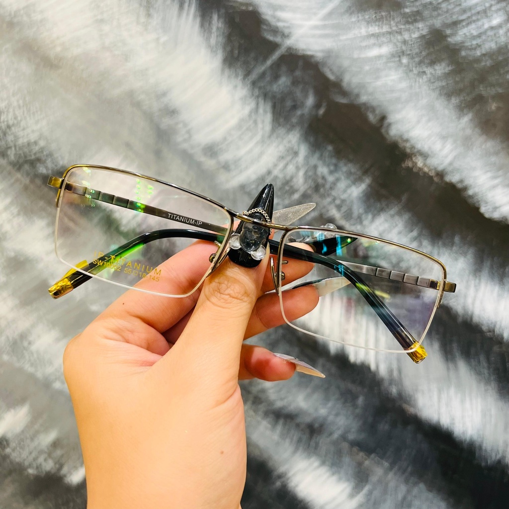 Gọng kính titanium sw10002 thời trang nam cao cấp siêu nhẹ siêu bền OURESS