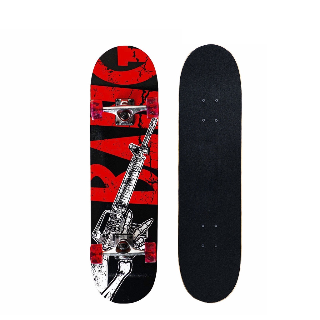 Ván Trượt Cougar-Skateboard 1100 Chính Hãng, Chất Liệu Gỗ Ép Cao Cấp, Mặt Nhám Chống Trơn Trượt