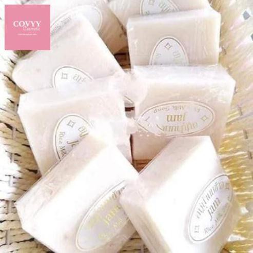 Xà Phòng Trắng Da Cám Gạo Thái Lan Jam Rice Milk Soap Whitening Herbal Soap