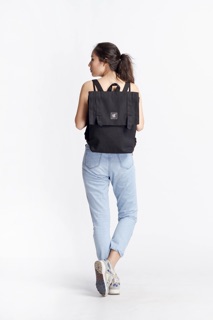 [Hàng Thiết Kế] Balo Nắp Gập Phối Màu Đơn Giản Thời Trang Vải Canvas Cao Cấp STUDENT BACKPACK - Chống Nước Tote Talk