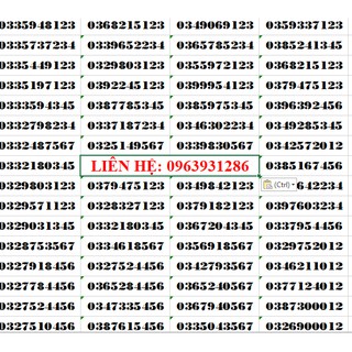 SIM SỐ TIẾN 123, 234, 456