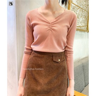 Áo len ôm nhún ngực Twentyfive 3493