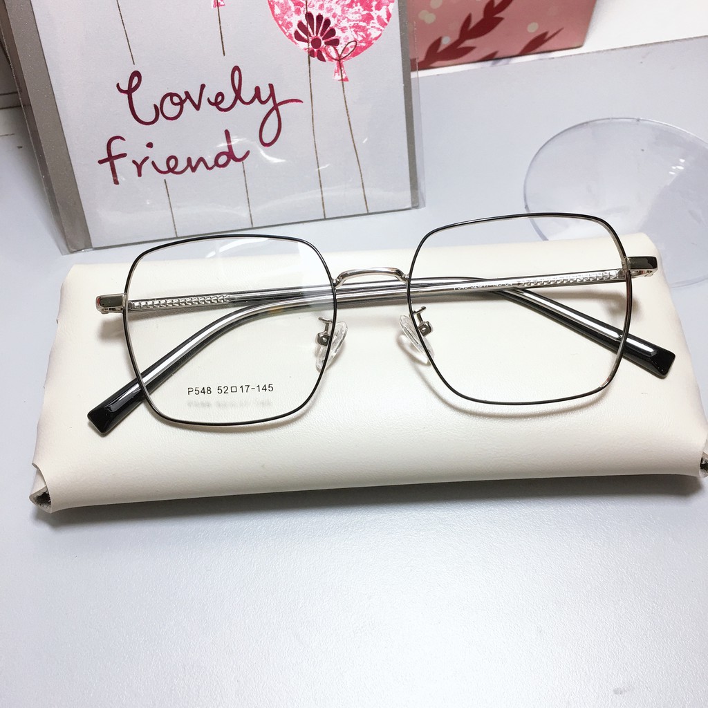 [Mã FARSSTGRE giảm 5K đơn bất kỳ] Gọng kính vuông kim loại 548 nhận cắt cận viễn loạn | BigBuy360 - bigbuy360.vn