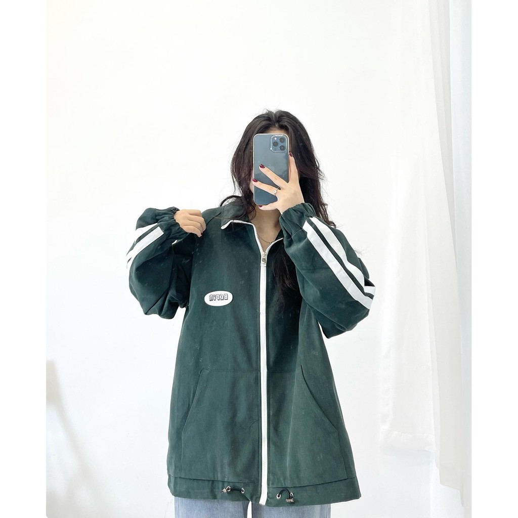 (FREESHIP) Áo khoác kaki 3 màu logo ngực Miho house