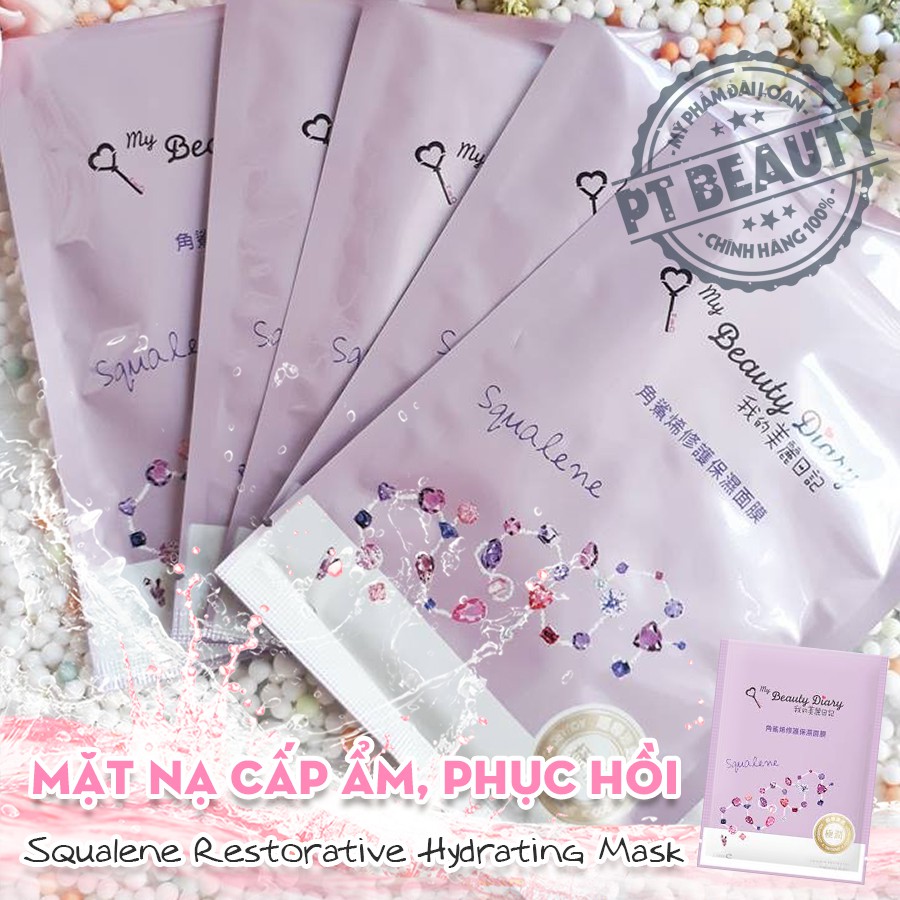 [BUÔN SỈ] Mặt nạ My Beauty Diray Đài Loan Squalene ngăn ngừa lão hộp 8 miếng