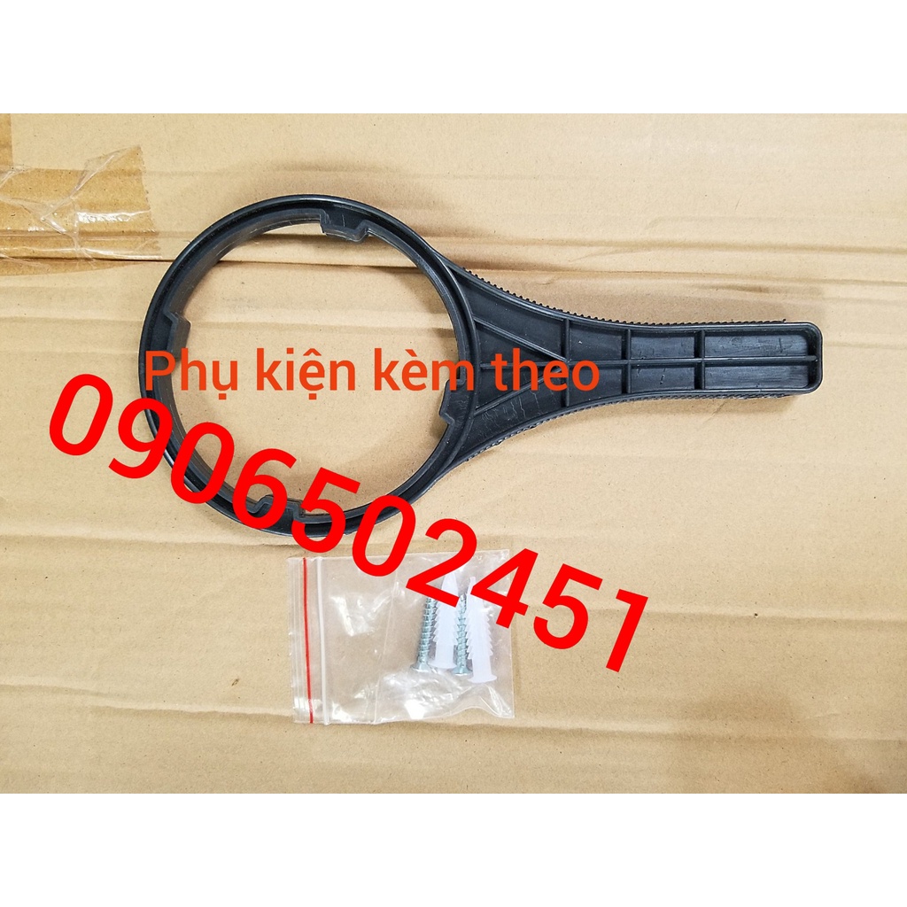 Bộ lọc nước sinh hoạt -bộ lọc thô 3 cấp ly 10 Inch chuẩn dùng (Xanh dương)