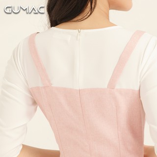 Đầm yếm tay nhún DA875 GUMAC