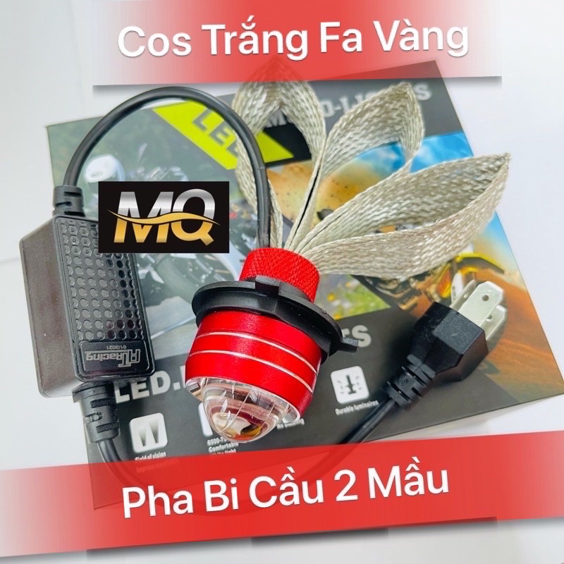 Đèn Pha Led Bi Cầu RTD M01B Đèn Pha Bi Cầu Mini Gom Sáng Chống Chói H4 mQshop