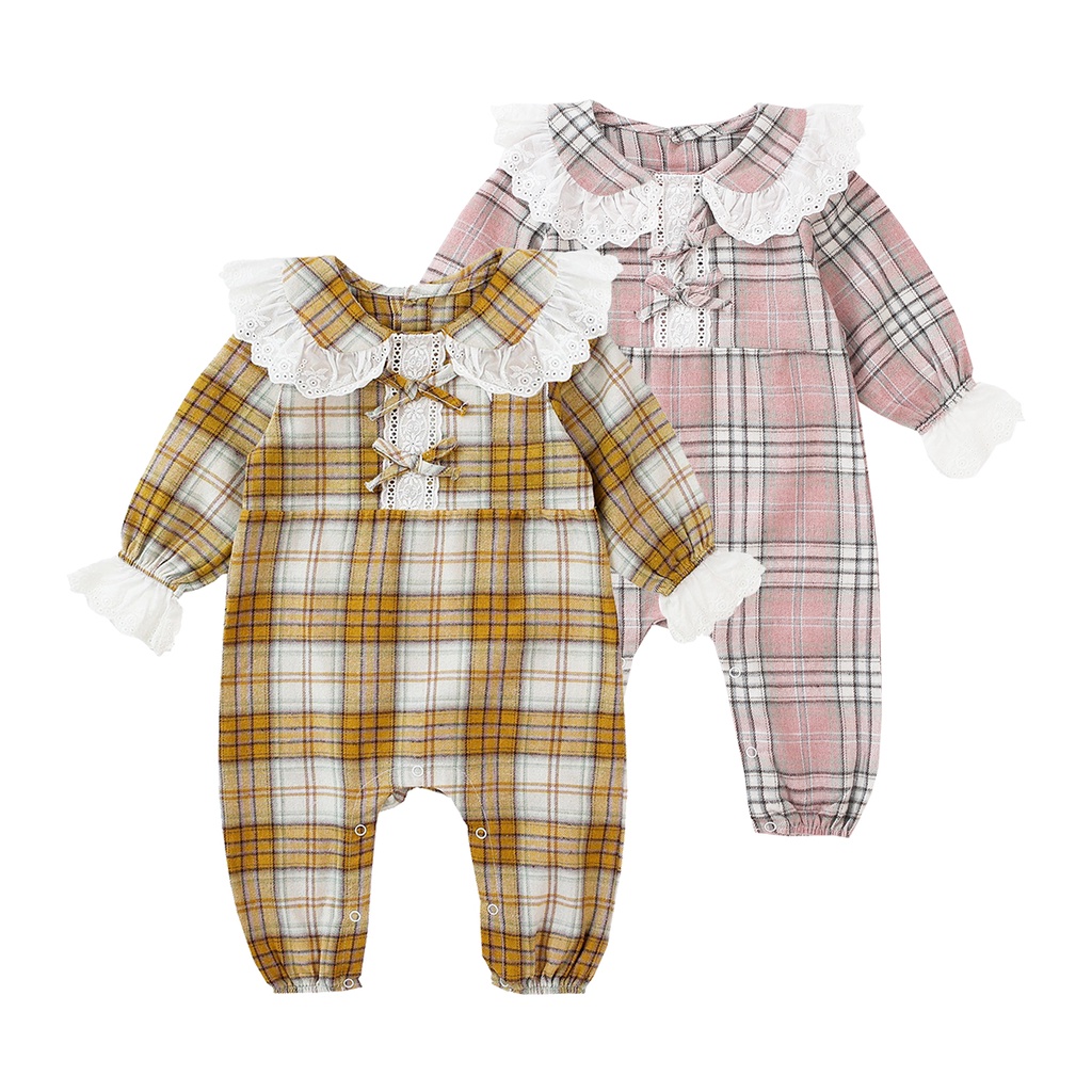 Áo liền quần Sanlutoz dài tay kẻ sọc kiểu công chúa mùa đông bằng vải bông cho bé gái