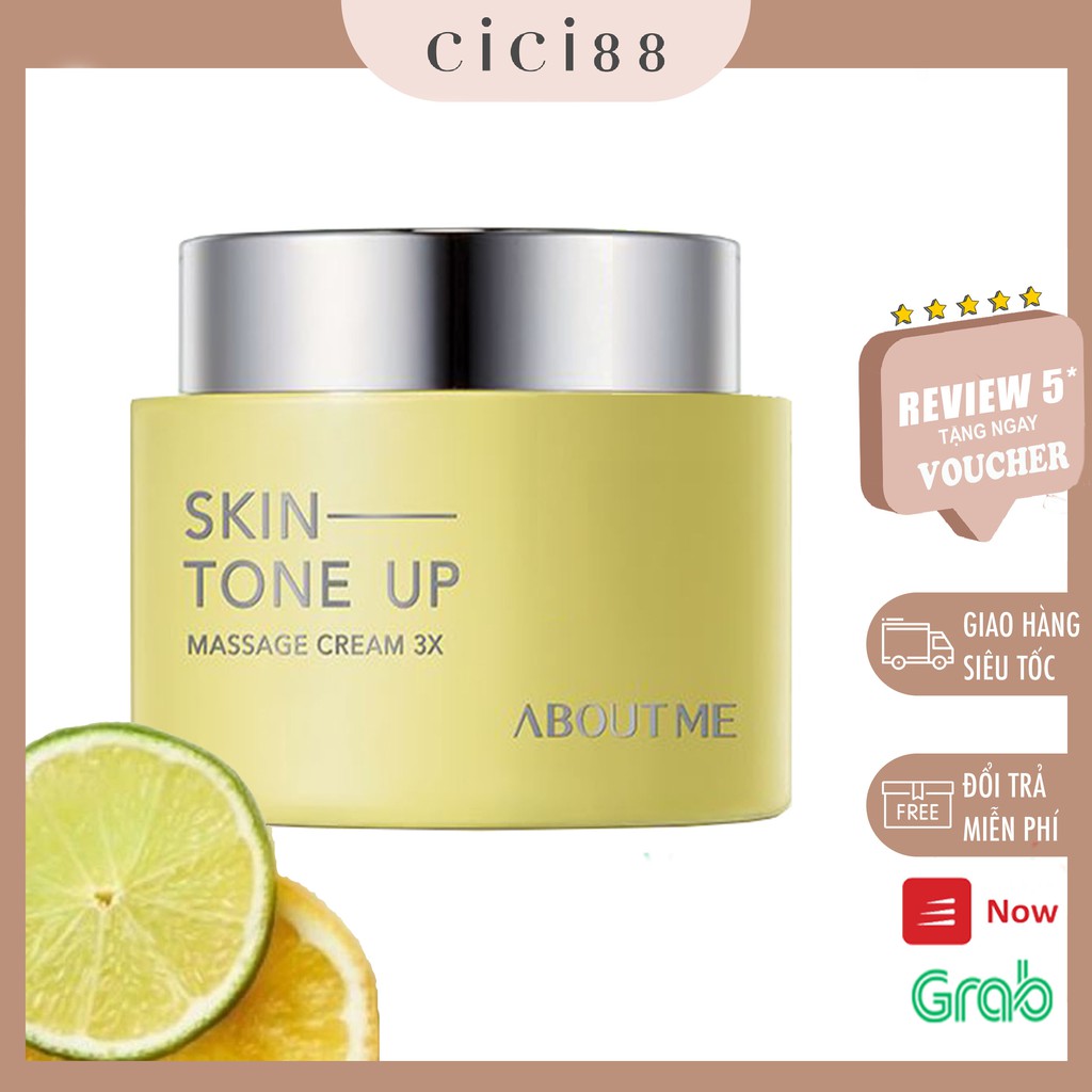 Kem Massage SKIN TONE UP ABOUT ME Hàn Quốc thải độc dưỡng trắng CiCi88