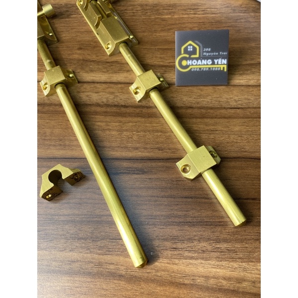Chốt cửa bằng đồng dài 10/20/30cm, chốt cổng bằng đồng 10 tấc, 20 tấc, 30 tấc - chốt đồng thang