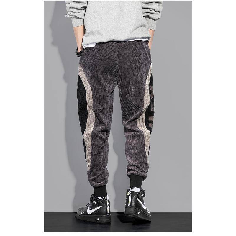 Quần Jogger Nam Vải Nhung Dày Dáng Rộng Kiểu Hàn Quốc Thời Trang Thu Đông Cho Nam