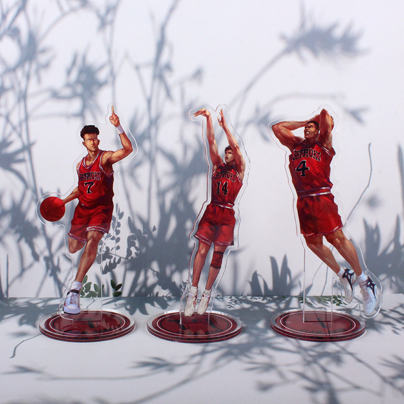 Đồ trang trí Nhân Vật HanamichiSakuragi Kaede Rukawa Đứng Bằng Acrylic Trang Trí