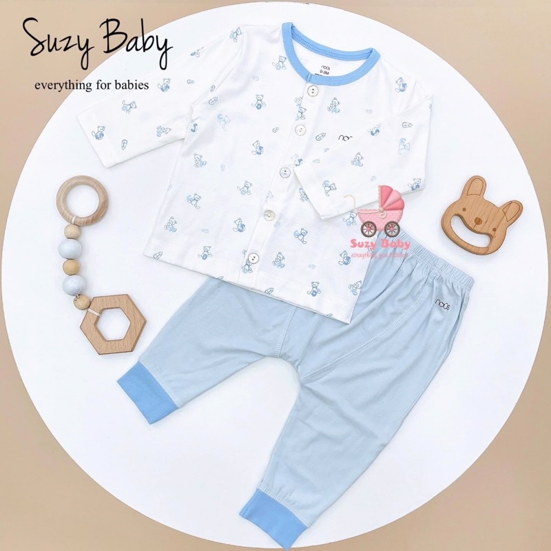 Bộ quần áo Nous dài tay cài thẳng