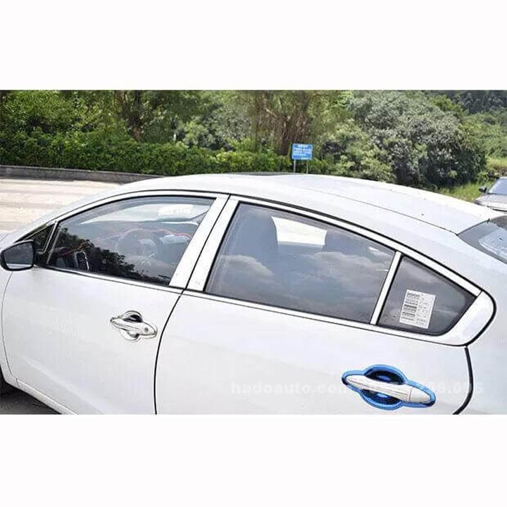 Bộ Nẹp Viền Cong Kính, Chân Kính Inox Kia K3,Cerato 2016-2018 .hàng cao cấp