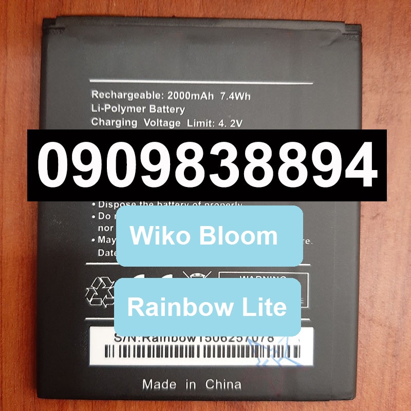 Pin Wiko Bloom Rainbow Lite