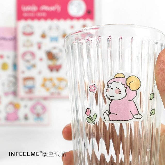 Tập hình dán sticker tiệm trà của bác mèo