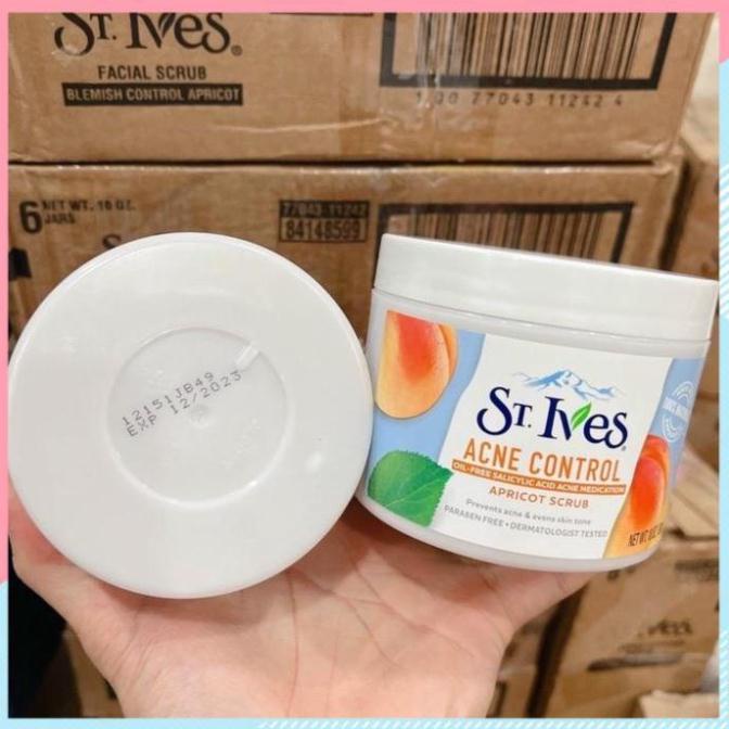 [HOTNEW] Tẩy da chết dịu nhẹ St.Ives 283gr Apricot Scrub hương mơ dùng cho da mụn nhờn USA | BigBuy360 - bigbuy360.vn