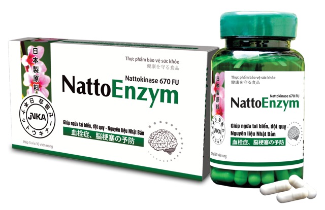 Viên uống phòng ngừa đột quỵ Natto enzym (Nattoenzym)