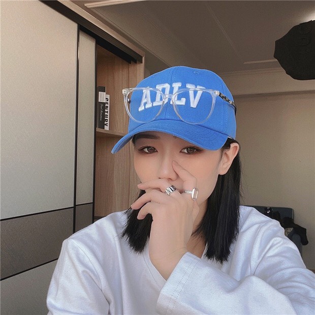 Nón kết nữ, mũ lưỡi trai đẹp phong cách Hàn Quốc, thêu chữ ADLV siêu ngầu