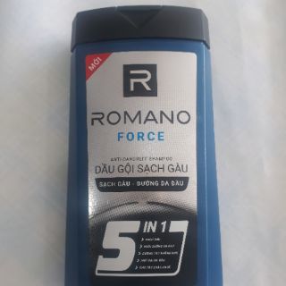 DẦU GỘI ROMANO FORCE SẠCH GÀU 5 IN 1 (180g)