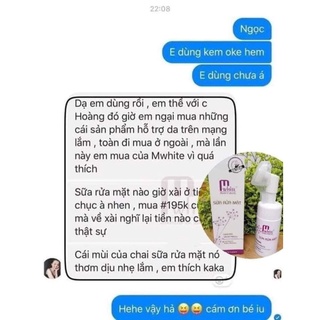 Sữa rửa mặt bọt tuyết Lycopen Mwhite