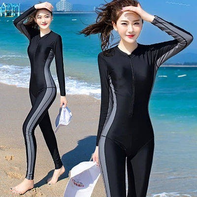 Phiên bản Hàn Quốc của công ty, nữ bảo thủ, kích thước lớn đồ bơi mùa xuân nóng bỏng dài tay quần chống nắng, bộ đồ lặn