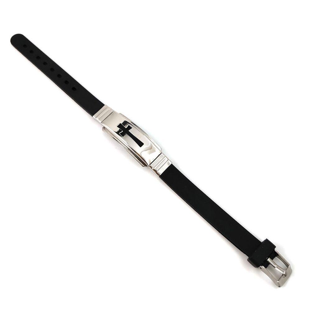 Qqmall Vòng Tay Silicone Họa Tiết Hui Thời Trang Đường Phố Hàn Quốc