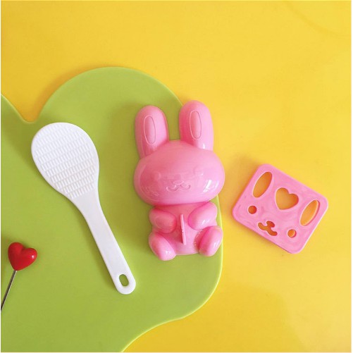 Khuôn cơm bento hình thỏ to kèm thìa