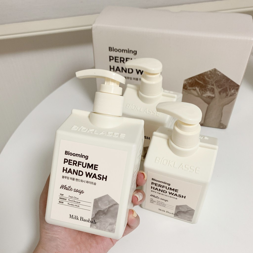 Set 3 chai nước rửa tay diệt khuẩn, lưu hương nước hoa Milk Baobab Hàn Quốc 250ml