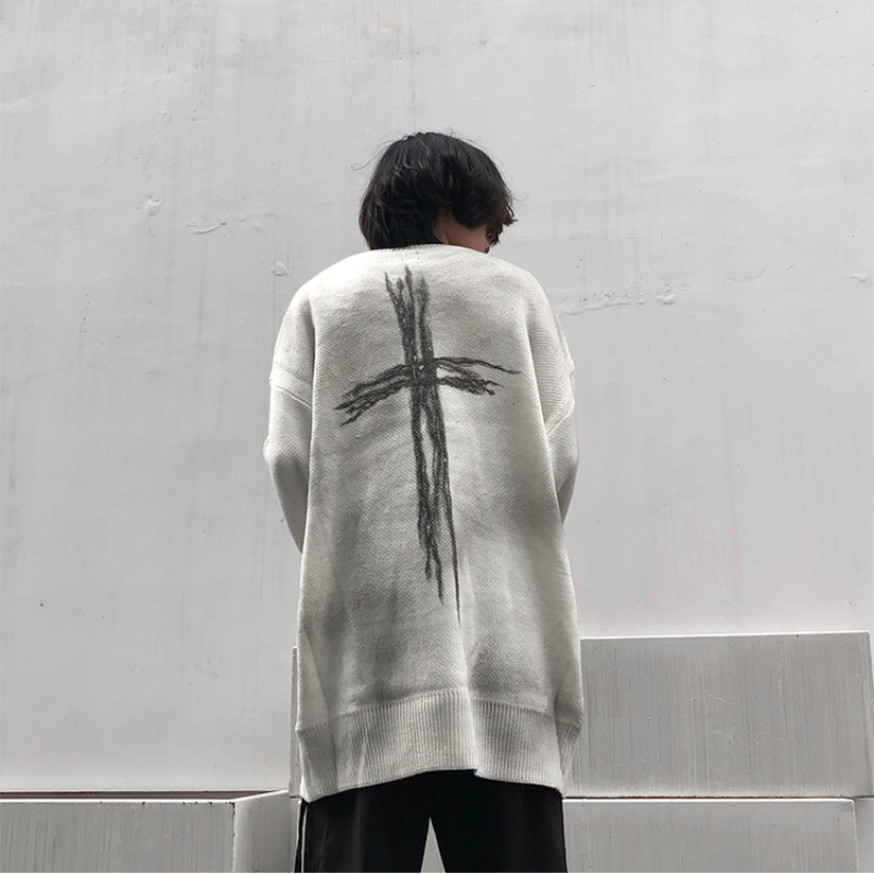 Áo sweater tay dài cổ tròn dáng rộng trẻ trung ấm áp thời trang mùa đông