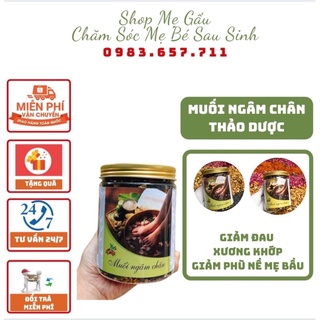 Muối ngâm chân thảo dược bà bầu giúp thải độc tố hỗ trợ ngủ ngon đau nhức xương khớp