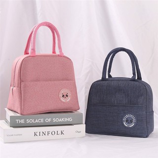 Túi Giữ Nhiệt Đựng Hộp Cơm Có Khóa Kéo- Loại Vải Chống Nước Có Quai