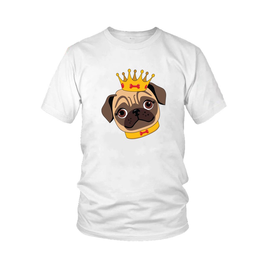 Áo thun nam nữ độc đáo in hình chó mặt xệ PUG LIFE Mẫu 4 (Đủ màu)