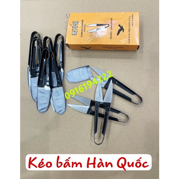 Kéo bấm chỉ Hàn Quốc hộp 10 chiếc