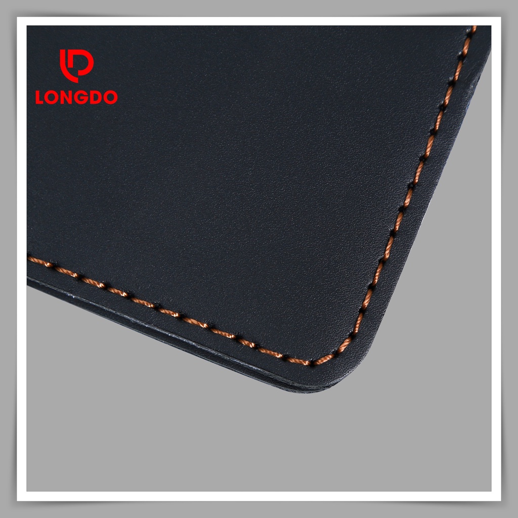 Ví da nam nhỏ gọn da bò thật - Bảo hành 5 năm - Hàng chính hãng thương hiệu Longdo Leather - B03