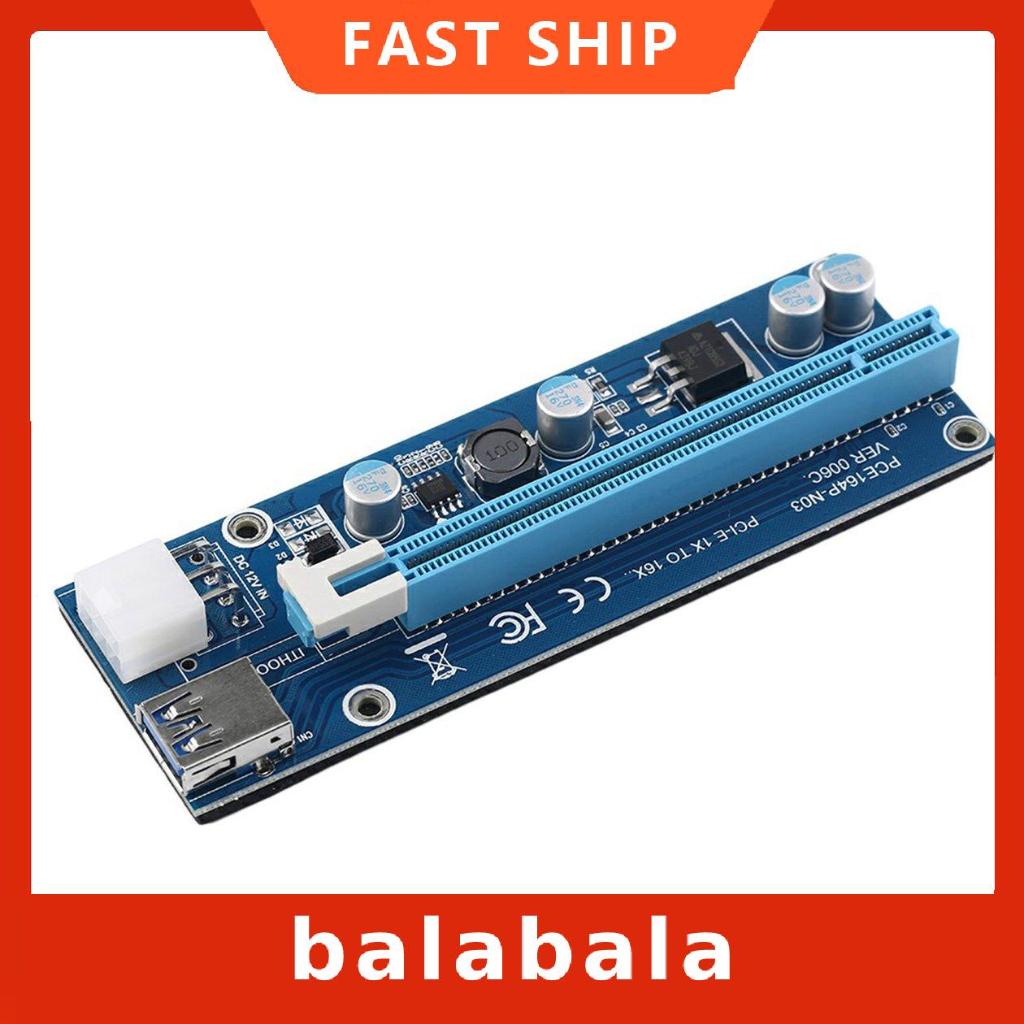 Card mở rộng PCI-E1x sang 16x 6PIN | BigBuy360 - bigbuy360.vn