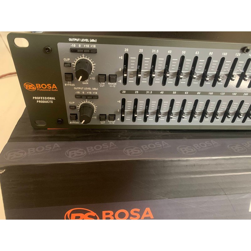 Lọc xì equalizer Bosa 231SUB nhập khẩu chính hãng, lọc nhạc xử lý âm thanh chuyên nghiệp, có đường out sub riêng biệt