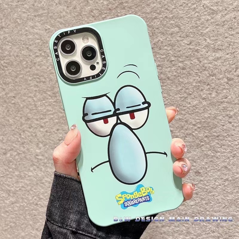 Ốp Điện Thoại Silicon Chống Sốc In Hình SpongeBob Dễ Thương Cho iPhone 13 12 11 Pro MAX XR IX XS MAX 7 8 Plus