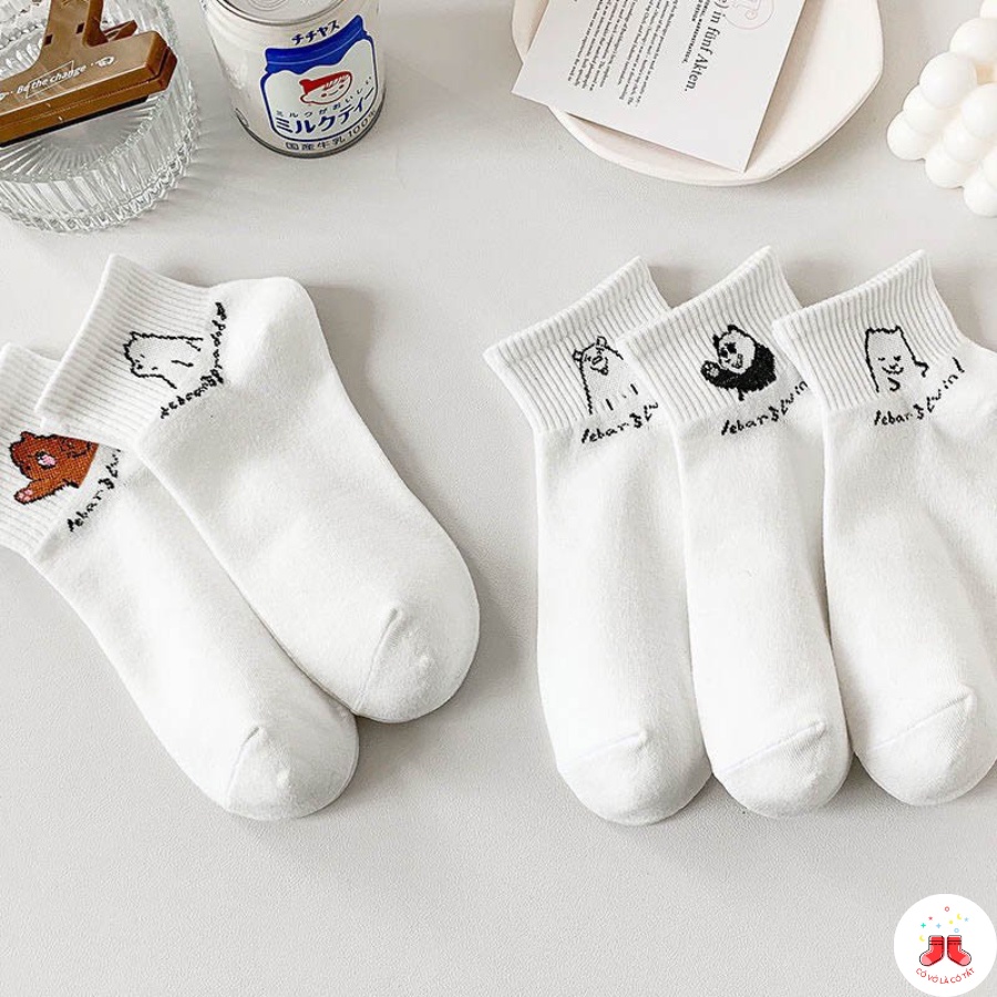 Tất vớ cổ ngắn nữ chất liệu vải Hàn co giãn, thoáng mát