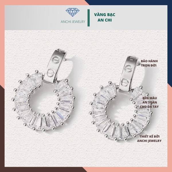 Bông tai nơ ngọc trai nhân tạo, chuẩn bạc ta cao cấp không xuống màu - Anchi jewelry