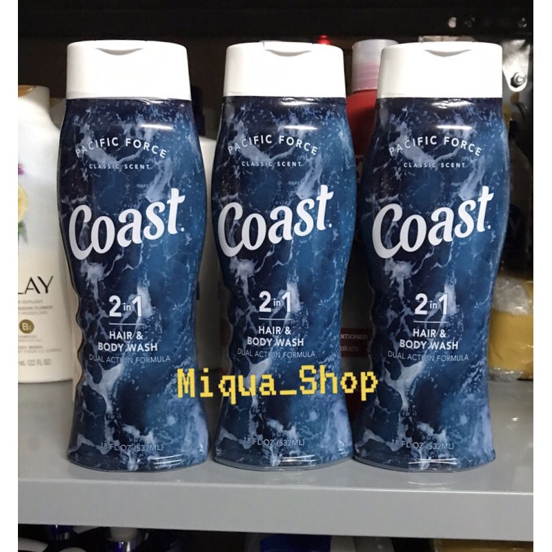 Sữa tắm gội Coast Classic  Scent chai 532ml của Mỹ