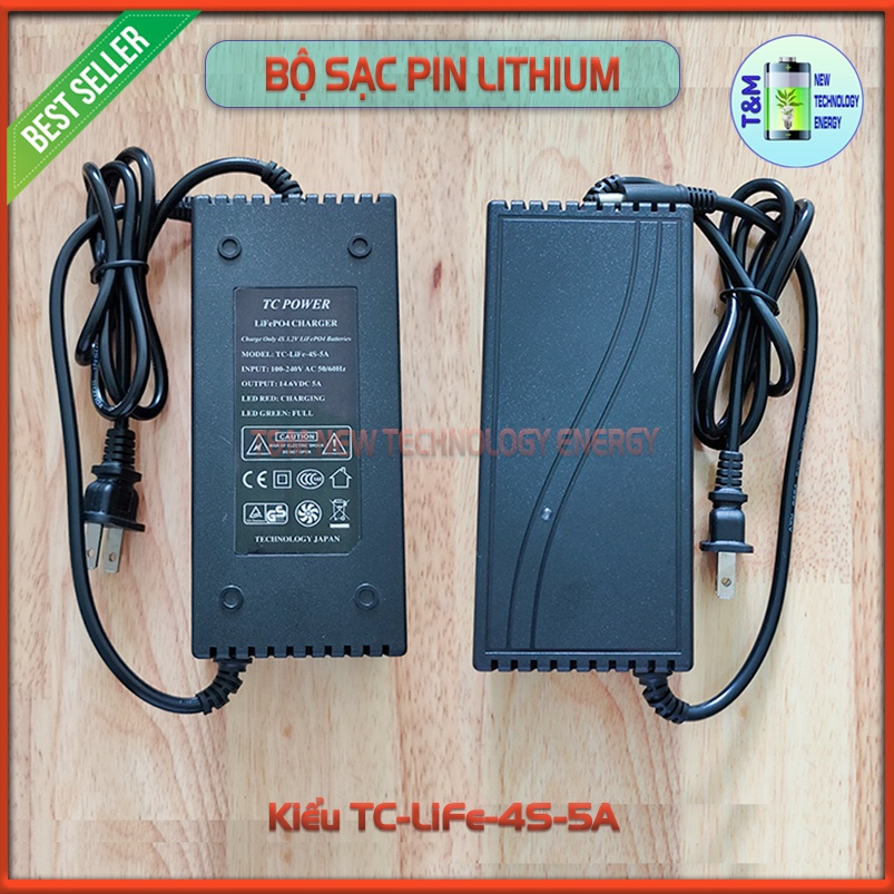 Bộ sạc pin Lithium 4s 14,6V 5A có quạt làm mát