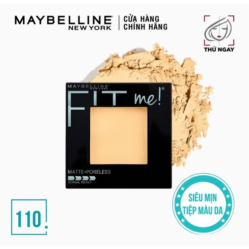 Phấn Phủ Mịn Nhẹ Kiềm Dầu Fit Me Matte Poreless Powder Maybelline New York 8.5g