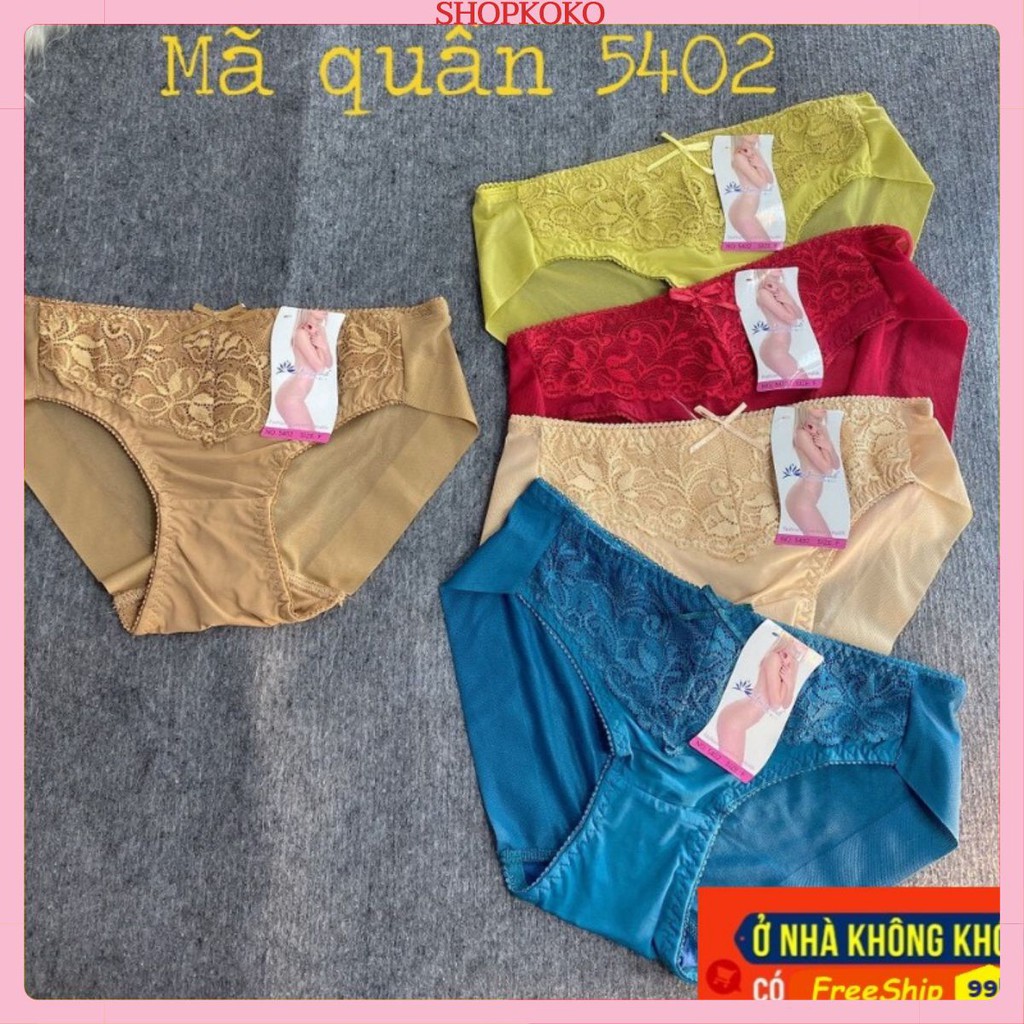 Quần lót ren 💕💕FREESHIP💕💕 Quần lót nữ vải ren mềm mại xuyên thấu gợi cảm 5 màu lựa chọn