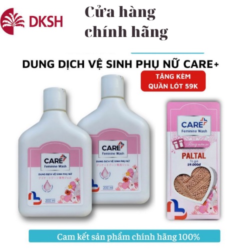 Dung Dịch Vệ Sinh Phụ Nữ Care+ Feminine Wash Công Nghệ Nhật Bản 200ml – TẶNG KÈM QUẦN LÓT