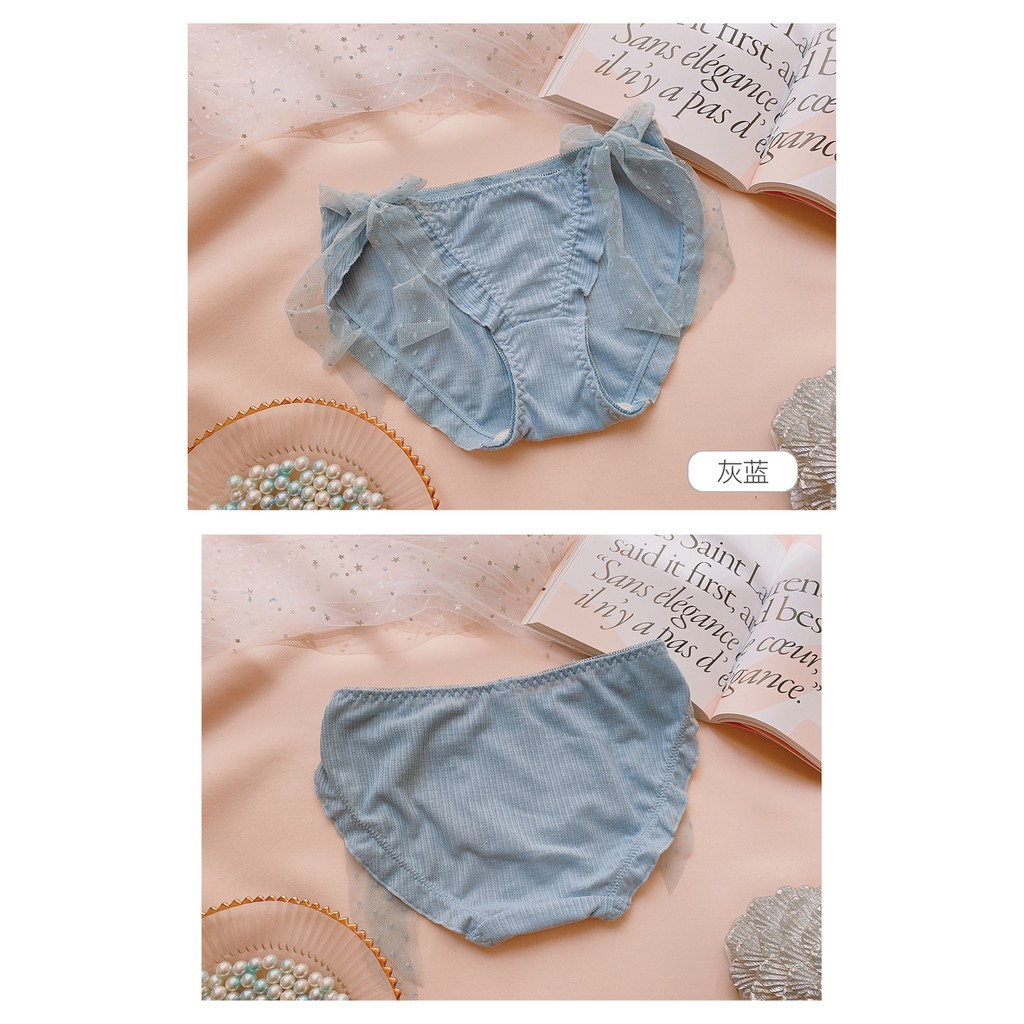 Quần Lót Cotton Lưng Thấp Co Giãn Gợi Cảm Cho Nữ